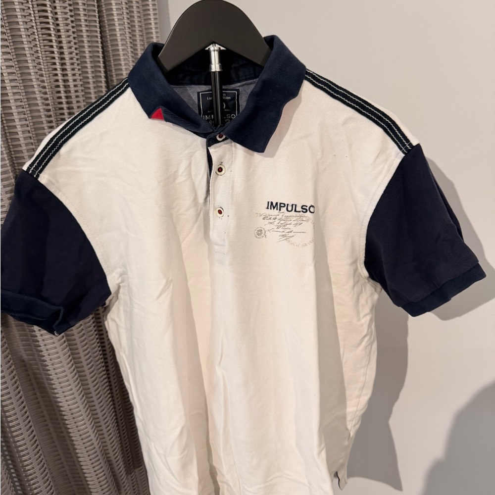 Impulso Navy and White Polo Shirt